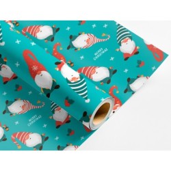Papel de regalo liderpapel navidad rollo ancho 70 cm longitud 2 mt gramaje 60 gr diseños surtidos c-2024