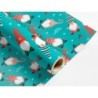 Papel de regalo liderpapel navidad rollo ancho 70 cm longitud 2 mt gramaje 60 gr diseños surtidos c-2024