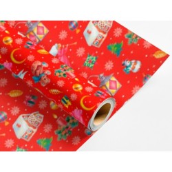 Papel de regalo liderpapel navidad rollo ancho 70 cm longitud 2 mt gramaje 60 gr diseños surtidos c-2024