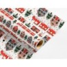 Papel de regalo liderpapel navidad rollo ancho 70 cm longitud 2 mt gramaje 60 gr diseños surtidos b-2024