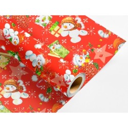 Papel de regalo liderpapel navidad rollo ancho 70 cm longitud 2 mt gramaje 60 gr diseños surtidos b-2024