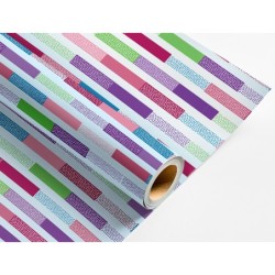 Papel de regalo liderpapel todo año rollo ancho 70 cm longitud 2 mt gramaje 60 gr diseños surtidos c-2024