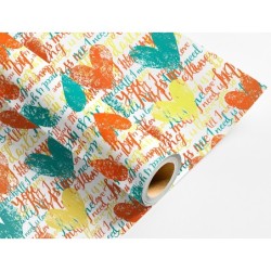 Papel de regalo liderpapel todo año rollo ancho 70 cm longitud 2 mt gramaje 60 gr diseños surtidos c-2024