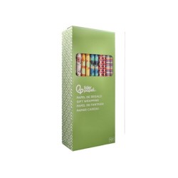 Papel de regalo liderpapel todo año rollo ancho 70 cm longitud 2 mt gramaje 60 gr diseños surtidos b-2024