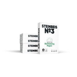 Papel fotocopiadora steinbeis n.3 100% reciclado din a4 80 gramos paquete de 500 hojas