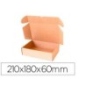 Caja automontable q-connect para e-commerce y regalo carton reciclado canal simple 3 mm kraft 210x180x60 mm
