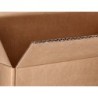 Caja para embalar q-connect americana con fondo automaticoy asas carton canal simple 5 mm color kraft 425x300x200 mm