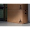 Caja para embalar q-connect americana con fondo automaticoy asas carton canal simple 5 mm color kraft 425x300x200 mm
