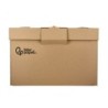 Cajon contenedor liderpapel carton manual para 3 cajas archivo def. folio / 3 archivadores a-z 387x333x260mm