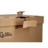 Cajon contenedor liderpapel carton manual para 3 cajas archivo def. folio / 3 archivadores a-z 387x333x260mm