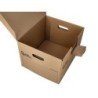Cajon contenedor liderpapel carton manual para 3 cajas archivo def. folio / 3 archivadores a-z 387x333x260mm