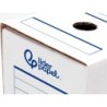 Caja archivo definitivo automatica liderpapel din a4 carton reciclado 325g/m2 lomo 100 mm blanco 360x100x255mm