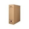 Caja archivo definitivo liderpapel folio prolongado carton reciclado 325g/m2 lomo 116 mm kraft 388x116x275 mm