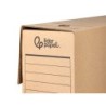 Caja archivo definitivo liderpapel folio prolongado carton reciclado 325g/m2 lomo 116 mm kraft 388x116x275 mm