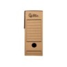 Caja archivo definitivo liderpapel folio carton reciclado 325g/m2 lomo 100 mm kraft 365x100x251 mm
