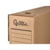 Caja archivo definitivo liderpapel folio carton reciclado 325g/m2 lomo 100 mm kraft 365x100x251 mm