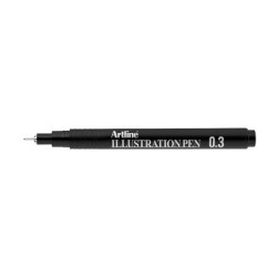 Rotulador artline calibrado micrometrico negro illustration pen ek-283iln punta poliacetal 0,3mm