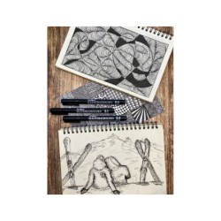 Rotulador artline calibrado micrometrico negro illustration pen ek-2805iln punta poliacetal 0,05mm