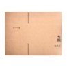Caja para embalar q-connect americana ultrarresistente conasas carton canal doble 7 mm color kraft 430x300x250 mm