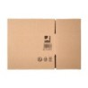 Caja para embalar q-connect americana ultrarresistente carton reciclado canal doble 7mm color kraft 700x440x330 mm