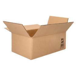 Caja para embalar q-connect americana ultrarresistente carton reciclado canal doble 7mm color kraft 700x440x330 mm