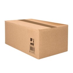 Caja para embalar q-connect americana ultrarresistente carton reciclado canal doble 7mm color kraft 700x440x330 mm