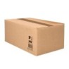 Caja para embalar q-connect americana ultrarresistente carton reciclado canal doble 7mm color kraft 700x440x330 mm