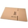 Caja para embalar q-connect americana ultrarresistente carton reciclado canal doble 7mm color kraft 700x440x330 mm