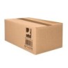 Caja para embalar q-connect americana ultrarresistente carton reciclado canal doble 7mm color kraft 450x375x280 mm
