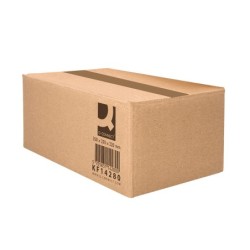 Caja para embalar q-connect americana carton reciclado canal simple 5 mm color kraft 350x250x220 mm