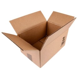 Caja para embalar q-connect americana carton reciclado canal simple 5 mm color kraft 350x250x220 mm