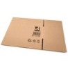 Caja para embalar q-connect americana carton reciclado canal simple 5 mm color kraft 350x250x220 mm
