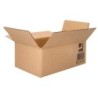 Caja para embalar q-connect americana carton reciclado canal simple 5 mm color kraft 250x150x100 mm