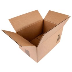 Caja para embalar q-connect americana carton reciclado canal simple 5 mm color kraft 250x150x100 mm