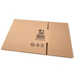 Caja para embalar q-connect americana carton reciclado canal simple 5 mm color kraft 250x150x100 mm