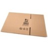 Caja para embalar q-connect americana carton reciclado canal simple 5 mm color kraft 250x150x100 mm