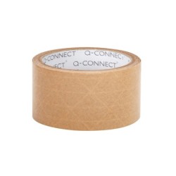 Cinta adhesiva q-connect kraft reforzado 50 mt x 50 mm para embalaje