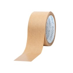 Cinta adhesiva q-connect kraft reforzado 50 mt x 50 mm para embalaje