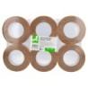 Cinta adhesiva q-connect kraft reforzado 50 mt x 50 mm para embalaje