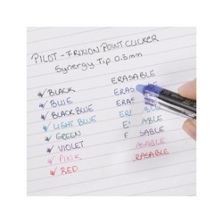 Boligrafo pilot frixion point clicker borrable 0,5 mm negro