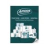 Papel secamanos amoos industrial 2 capas 32g/m2 blanco 90 mt paquete de 6 rollos