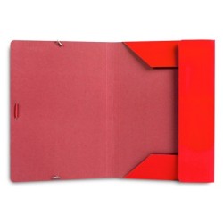Carpeta liderpapel gomas din a3 tres solapas carton plastificado 800 gr colores surtidos