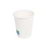 Vaso de papel blanco bunzl reciclable pefc 190 ml apto bebidas frias y calientes paquete de 50 unidades