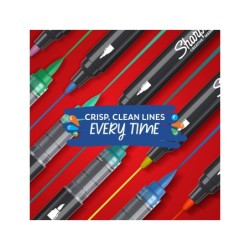 Rotulador sharpie acrylic punta redonda blister de 5 unidades colores surtidos