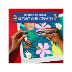 Rotulador sharpie acrylic punta redonda blister de 5 unidades colores surtidos
