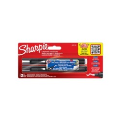Rotulador sharpie acrylic punta redonda blister de 2 unidades blanco y negro