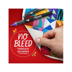 Rotulador sharpie acrylic punta redonda blister de 2 unidades blanco y negro