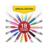 Rotulador sharpie permanente fino pack vuelta al cole pez blister de 18 unidades colores surtidos
