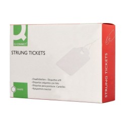 Etiquetas colgantes q-connect 36x53 mm caja de 500 unidades