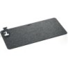Alfombrilla de escritorio durable effect fieltro color antracita 700x330 mm